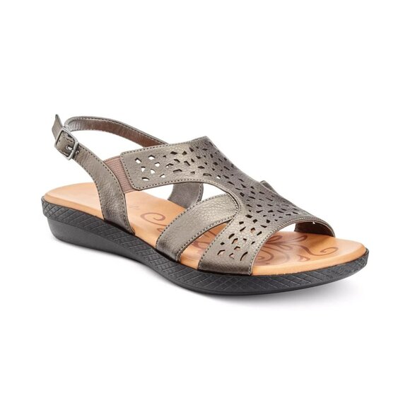 Easy Street Bolt Sandals Pewter Size 5.5 MSRP $60 - Picture 1 of 5